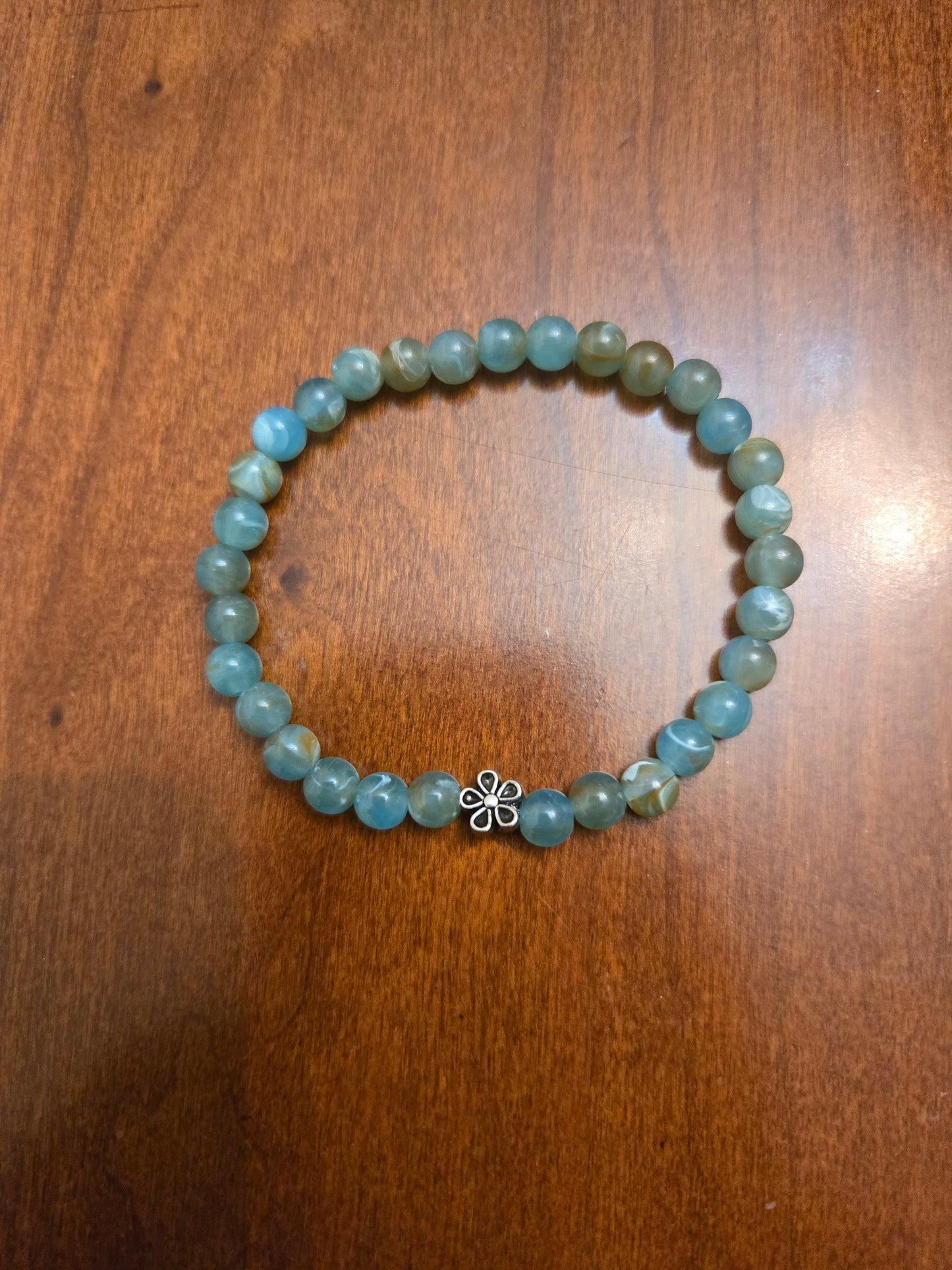 6mm Handmade Turquoise Stretch Bracelet