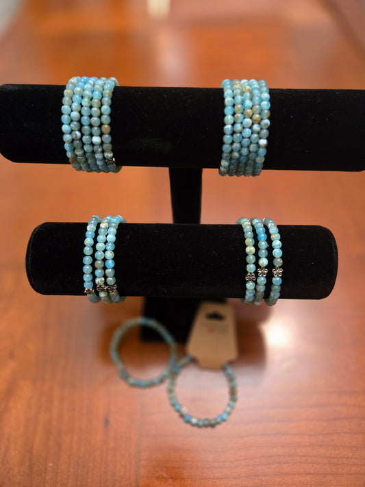 6mm Handmade Turquoise Stretch Bracelet