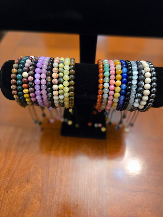 Natural Stone Crystal Beaded Bracelets